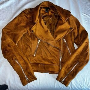Forever 21 Burnt Orange Biker Jacket